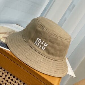 Miu Miu Beige Bucket Hat